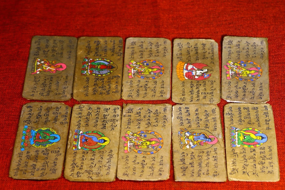 High monk hand drawn old scriptures