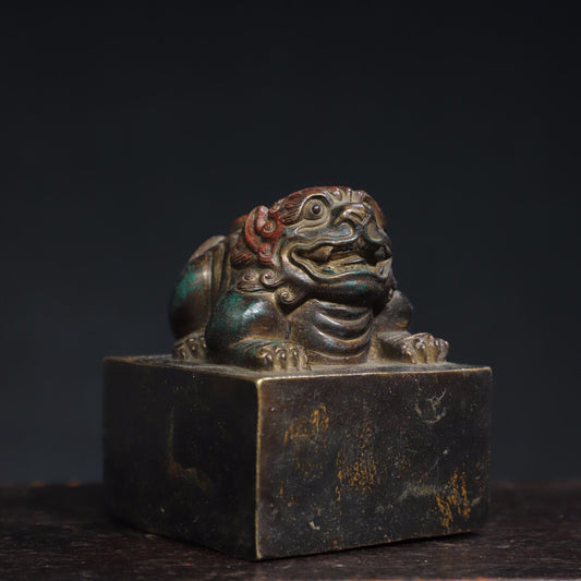 Chinese Antique Pure Copper [Beast] Seal