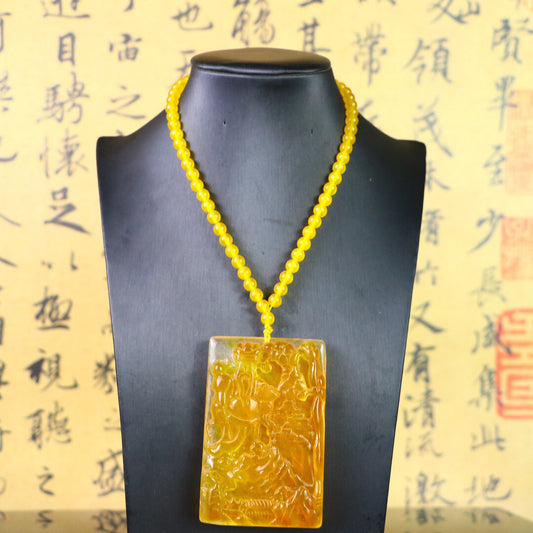 Chinese antique high ice [God of Wealth Brand]