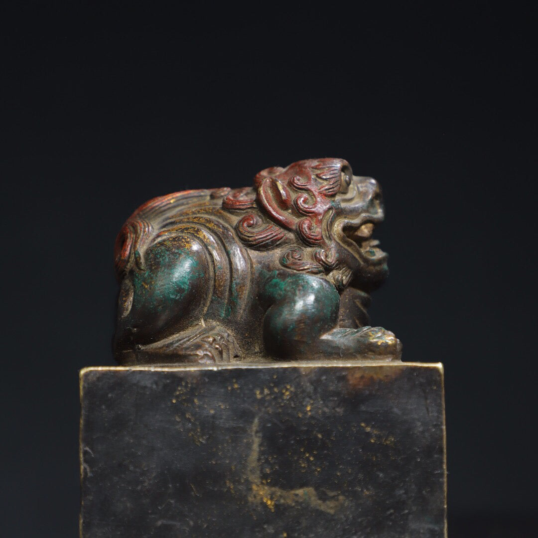 Chinese Antique Pure Copper [Beast] Seal