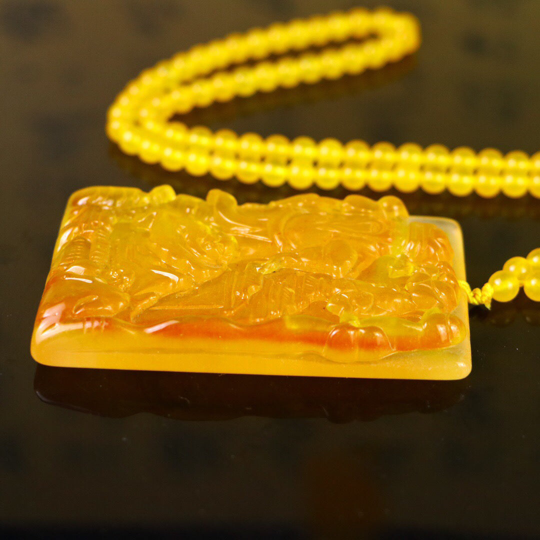 Chinese antique high ice [God of Wealth Brand]