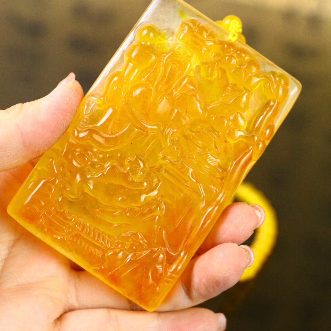 Chinese antique high ice [God of Wealth Brand]
