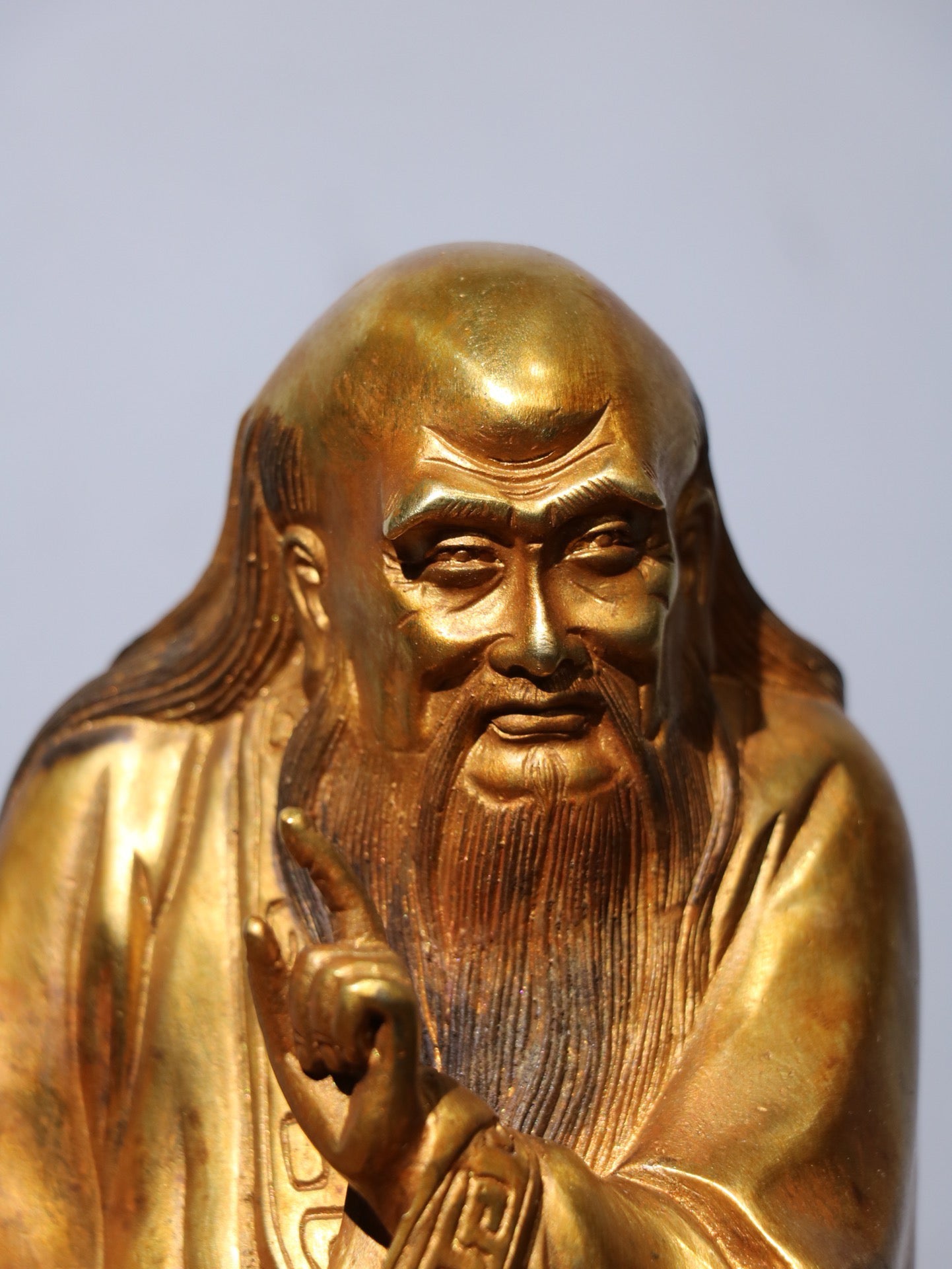 Chinese antique pure copper Buddha statue