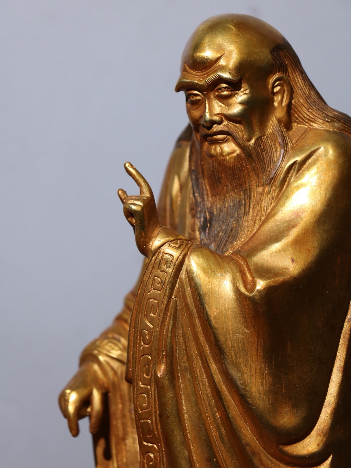 Chinese antique pure copper Buddha statue