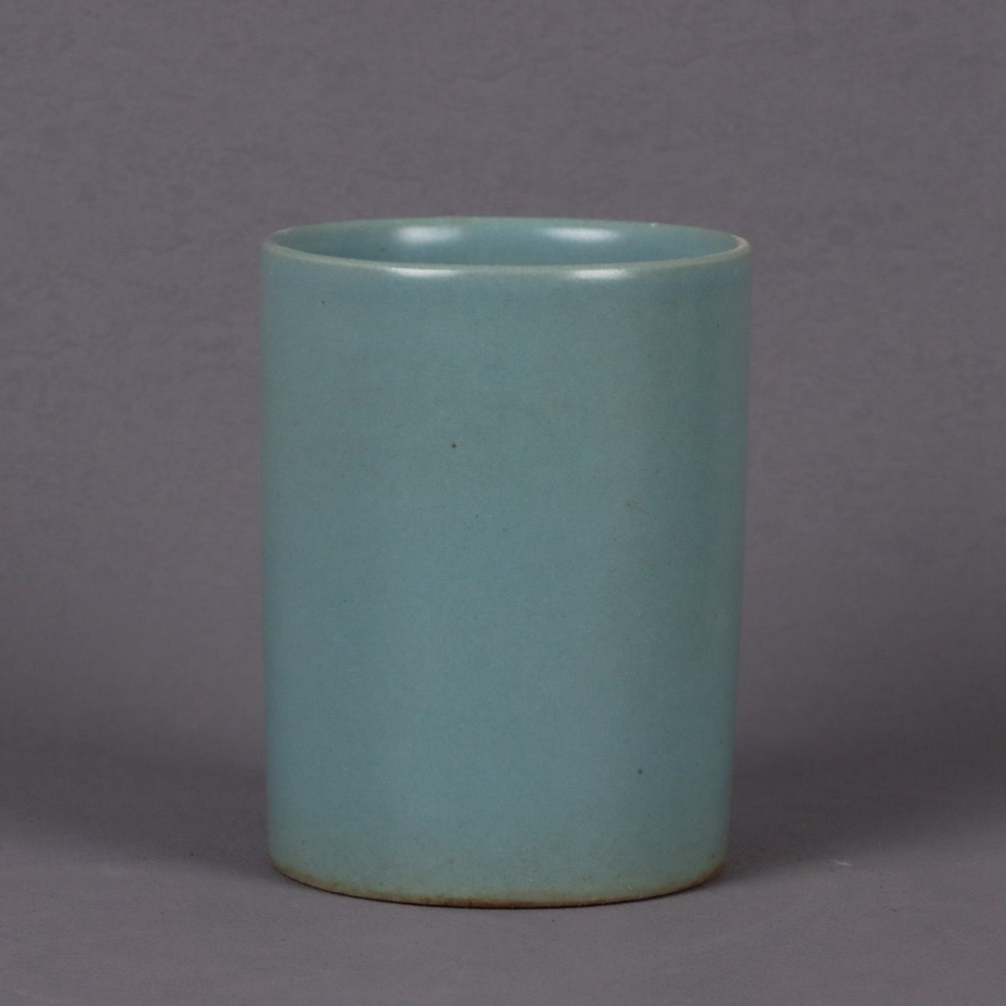 Lake blue glazed small pen holder