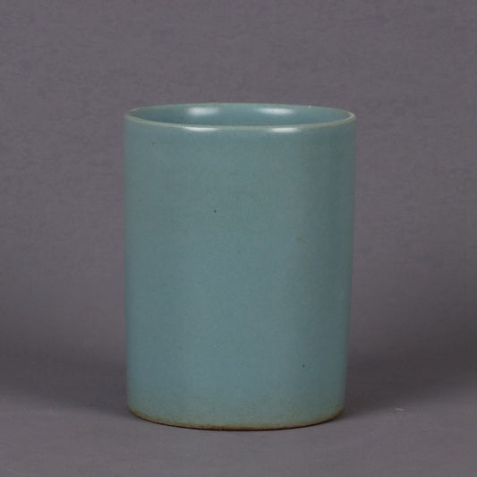 Lake blue glazed small pen holder