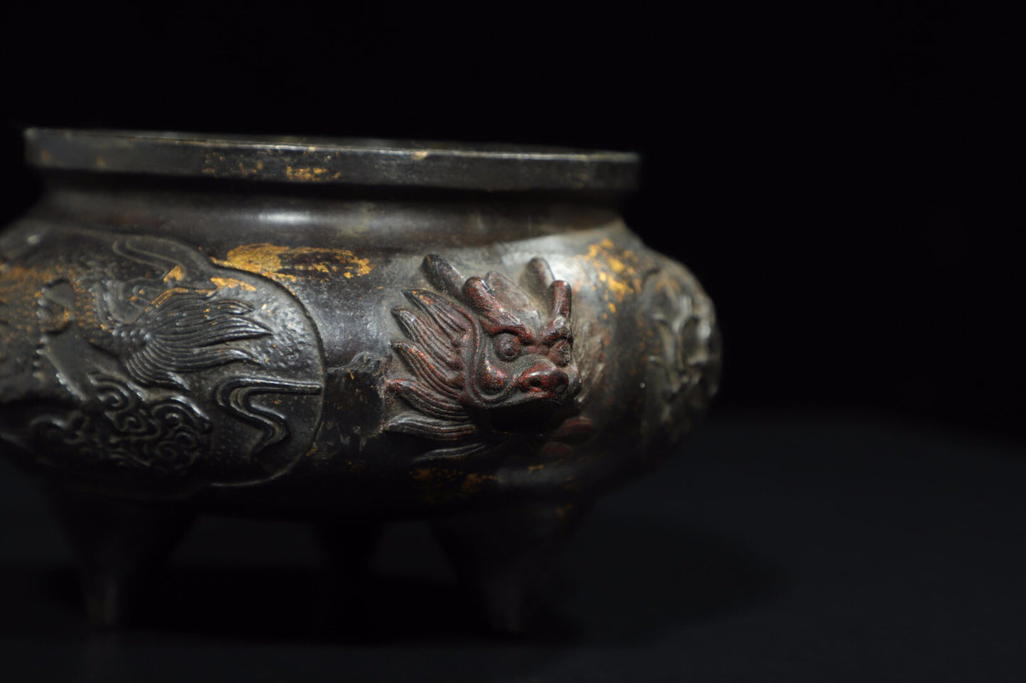 Chinese antique pure copper aromatherapy stove
