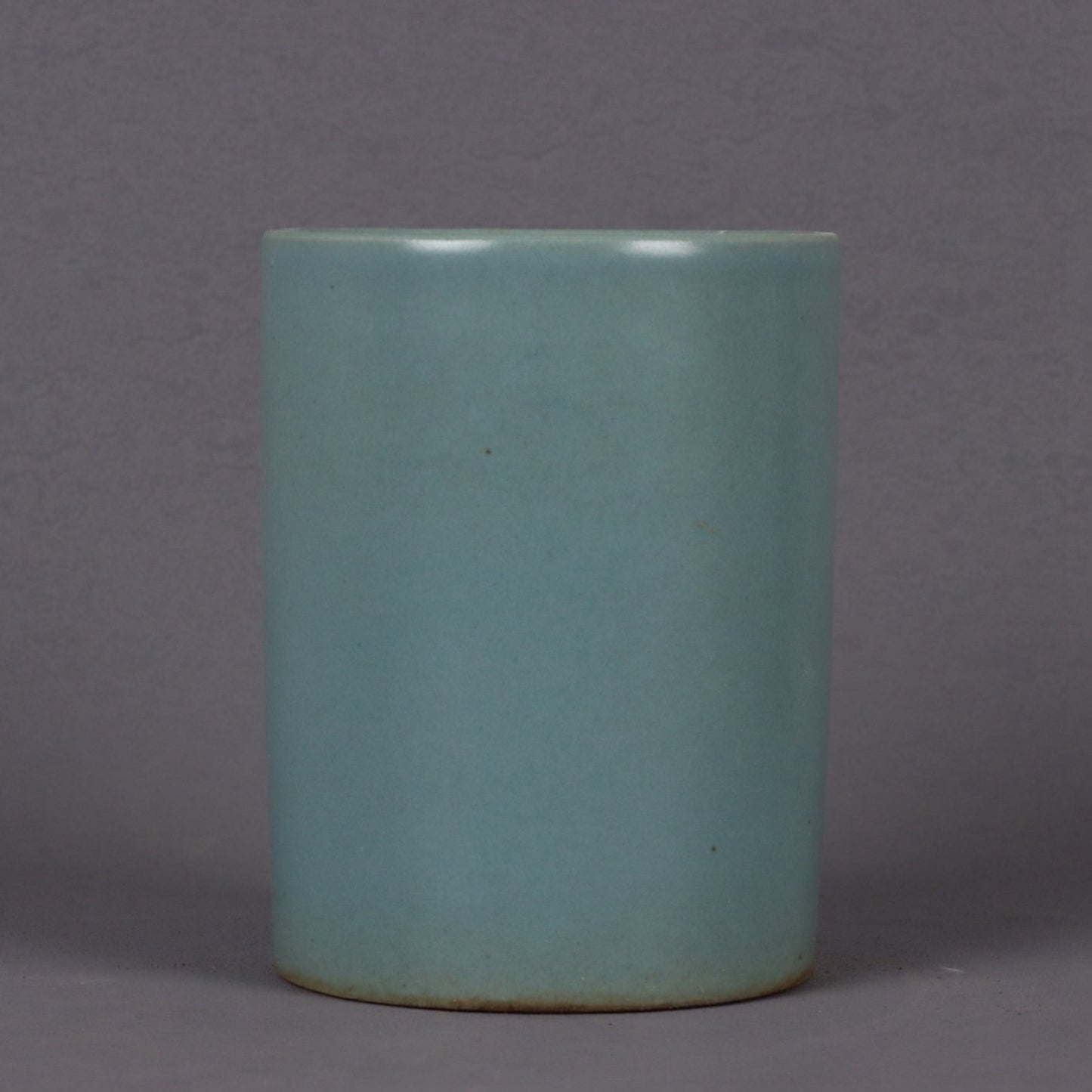 Lake blue glazed small pen holder