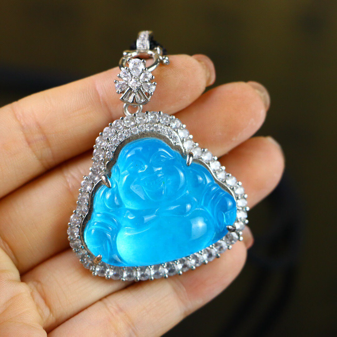 Chinese Antique High Ice [Maitreya Buddha]