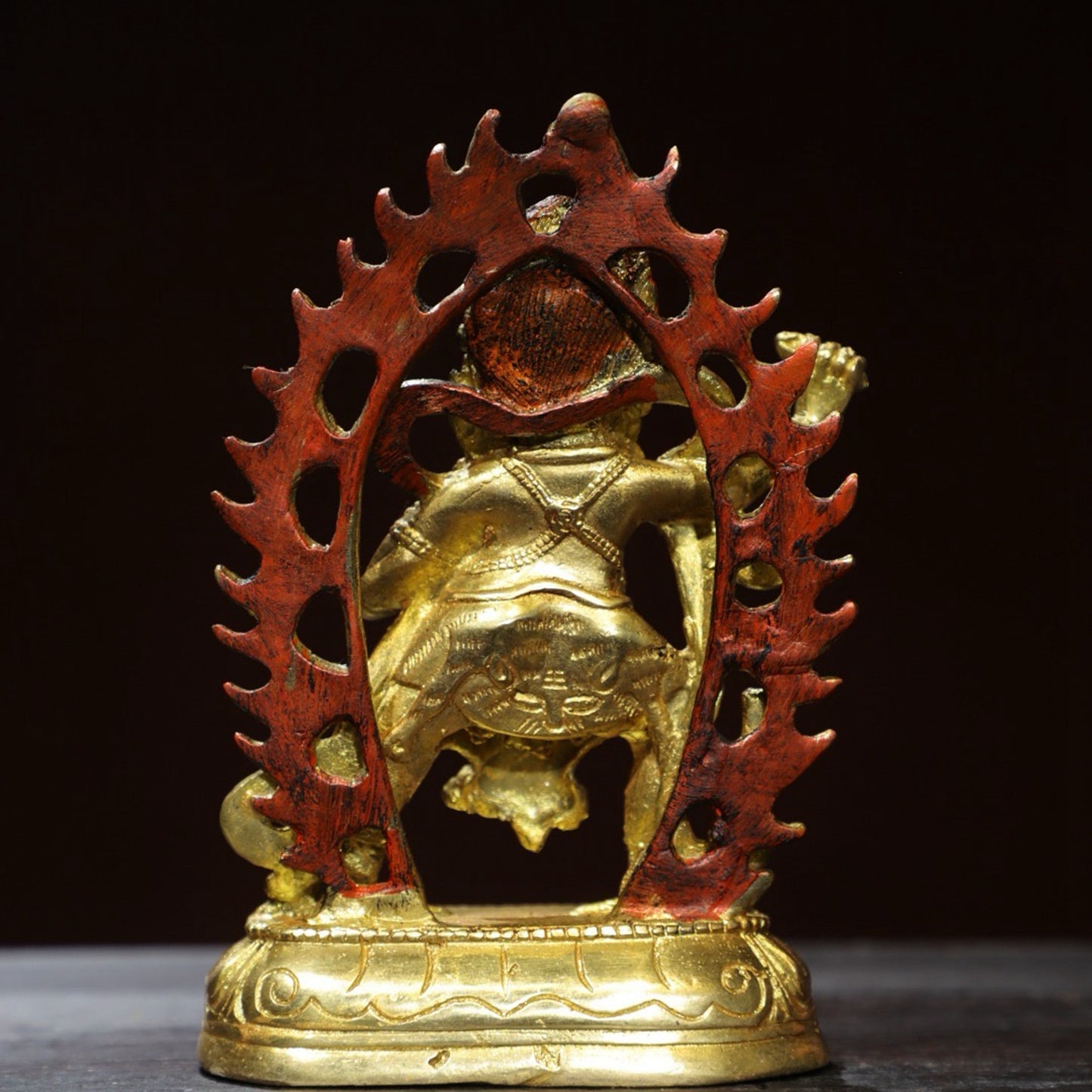 Bronze painted [Diamond Hand] Buddha statue