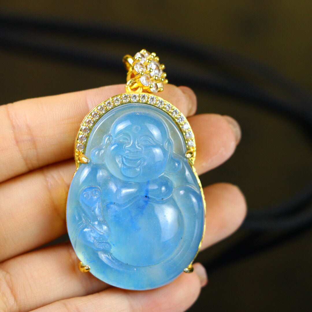 Chinese Antique High Ice [Maitreya Buddha]