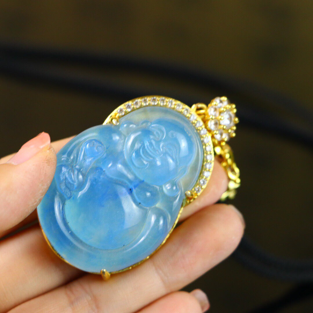 Chinese Antique High Ice [Maitreya Buddha]