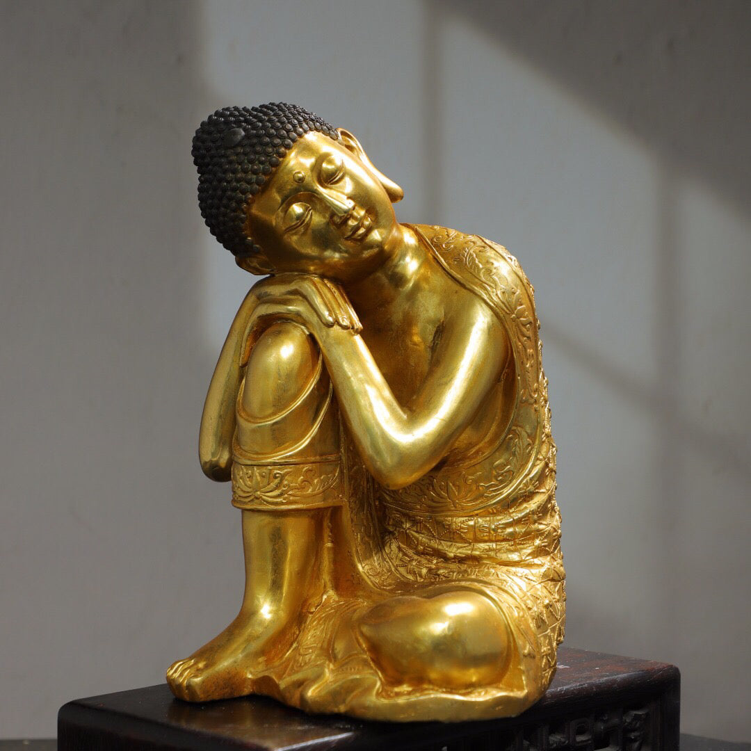 Chinese Antique Sleeping Buddha Statue