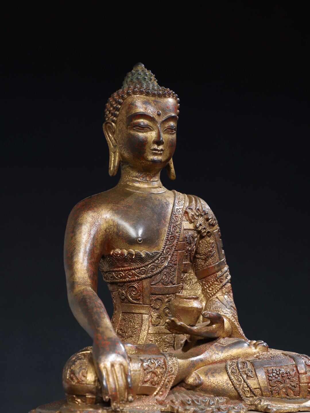 Chinese antique statue of Amitabha Buddha