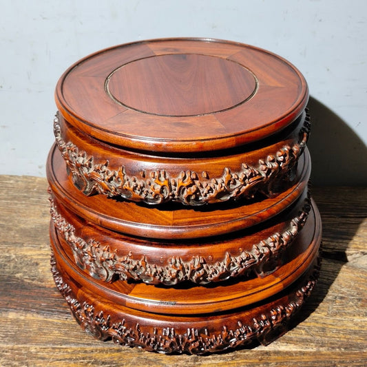 Chinese antique rosewood phoenix flower table