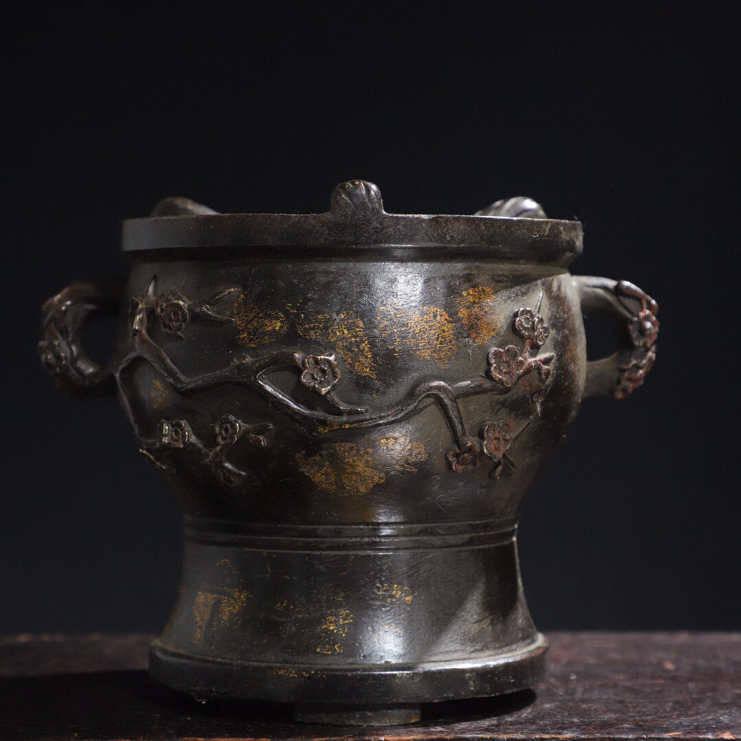 Chinese Antique [Joyful Eyebrow] Charcoal Stove