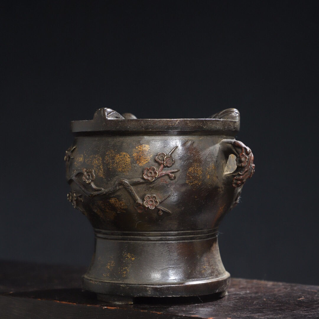 Chinese Antique [Joyful Eyebrow] Charcoal Stove