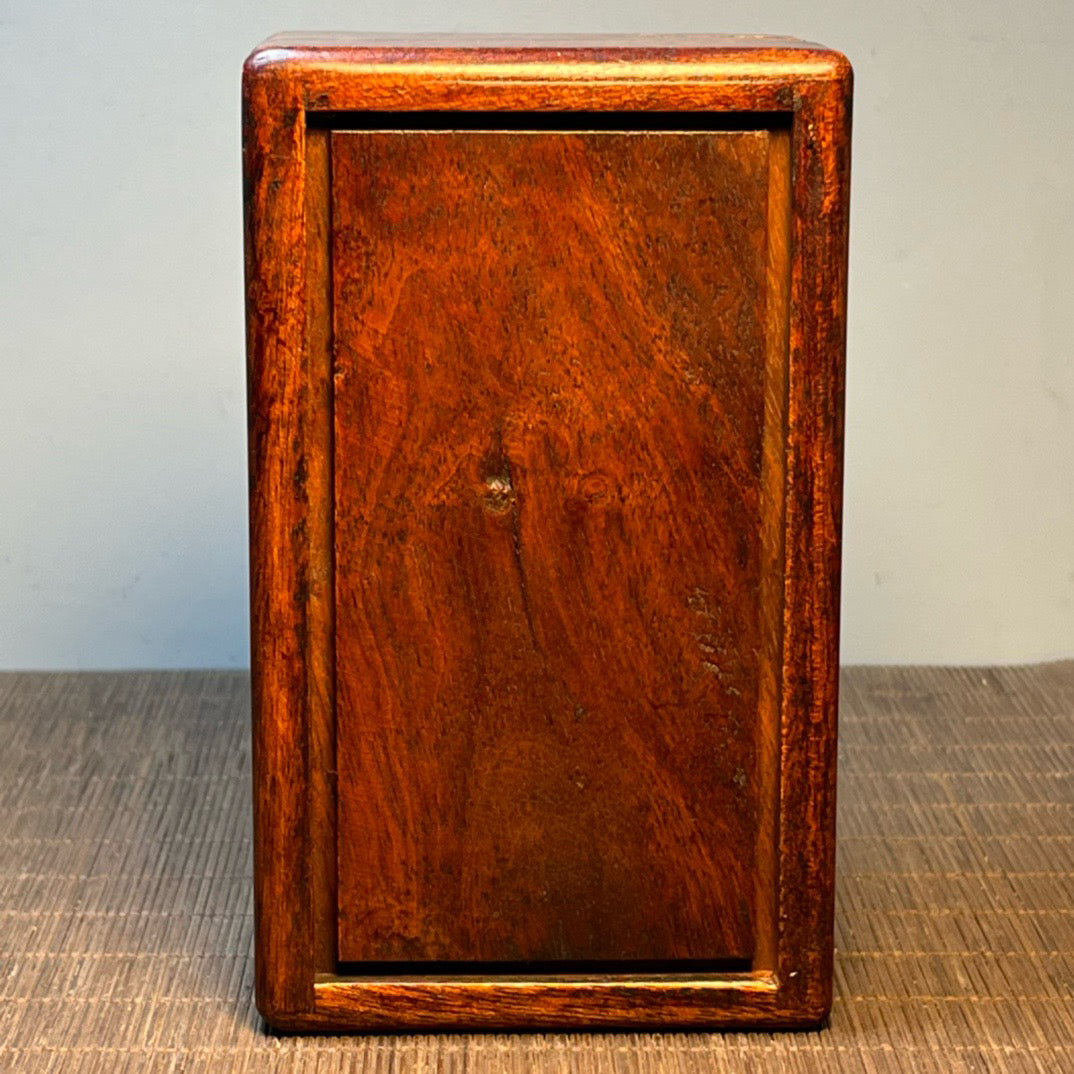 Chinese antique rosewood inlaid with seashells, with over a year's worth of carved mechanism boxes