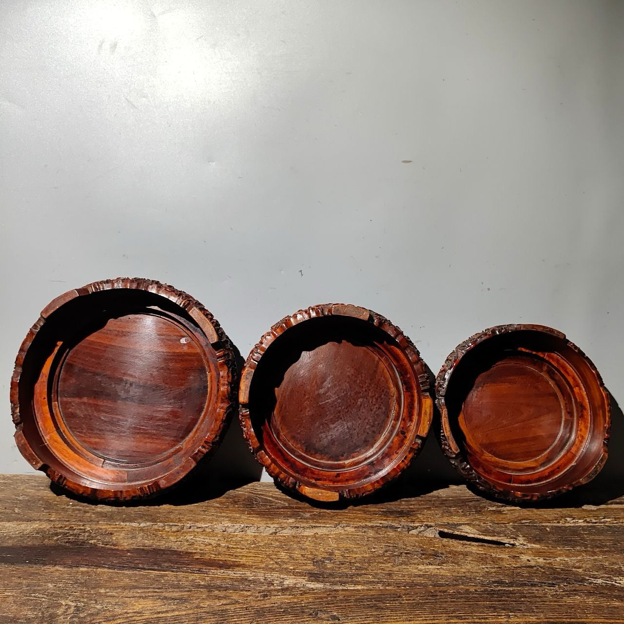 Chinese antique rosewood phoenix flower table