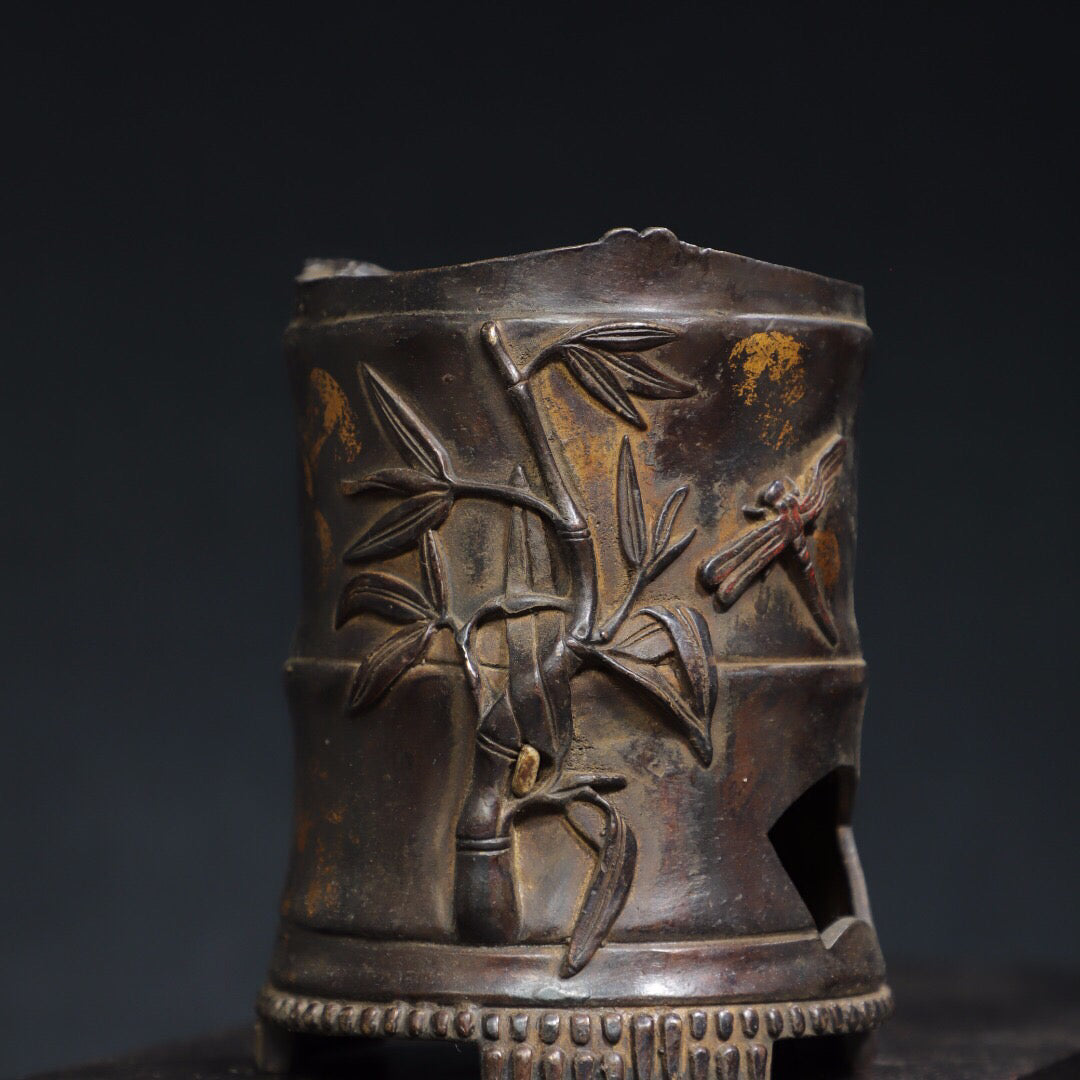 Chinese Antique [Rising Day by Day] Charcoal Stove