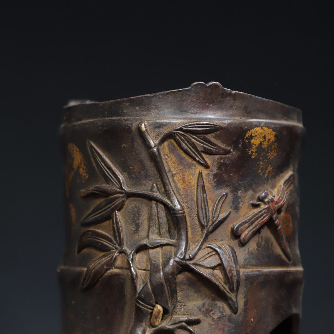 Chinese Antique [Rising Day by Day] Charcoal Stove