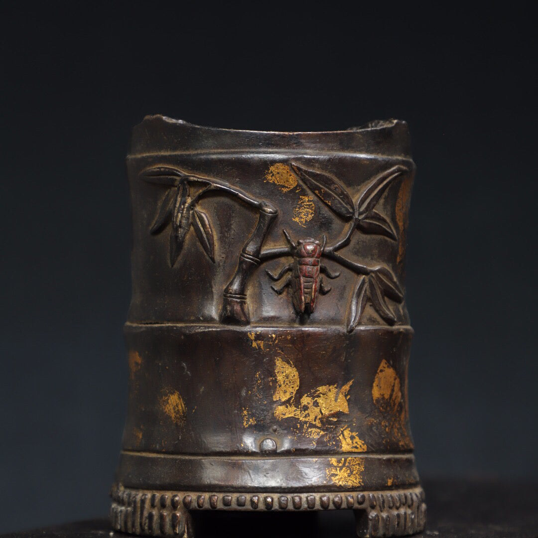 Chinese Antique [Rising Day by Day] Charcoal Stove