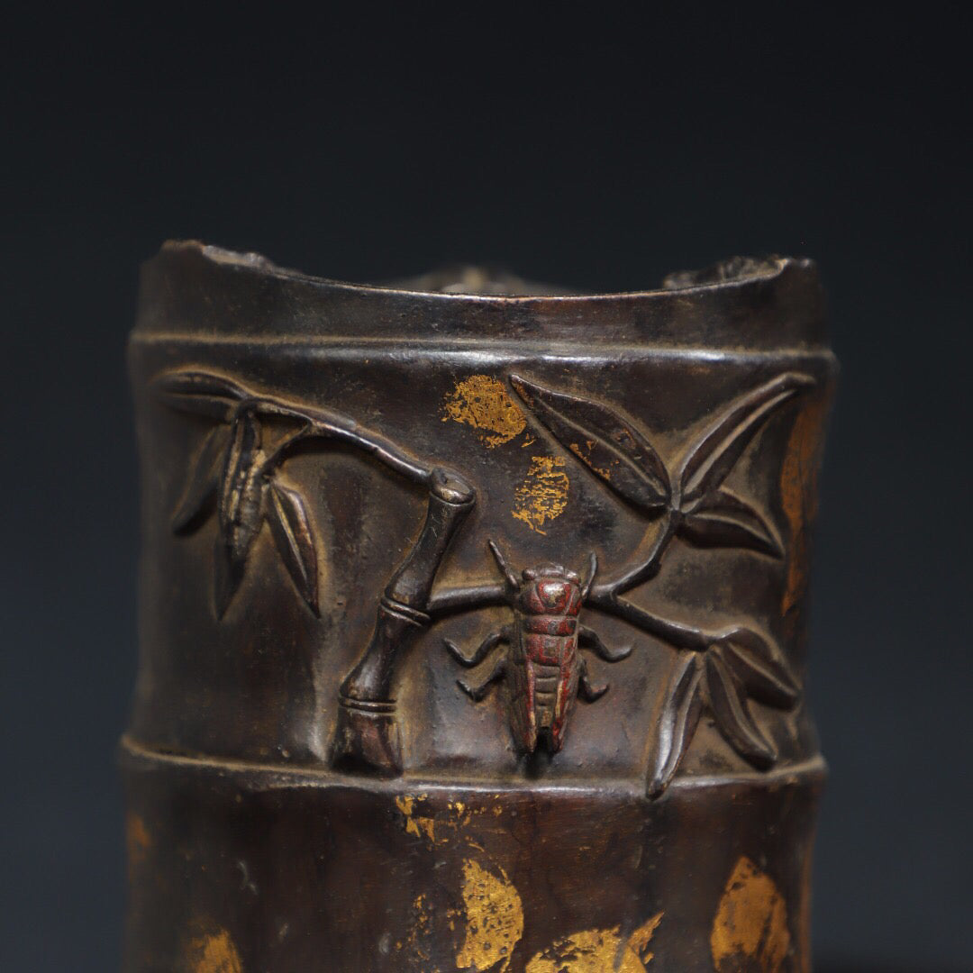 Chinese Antique [Rising Day by Day] Charcoal Stove