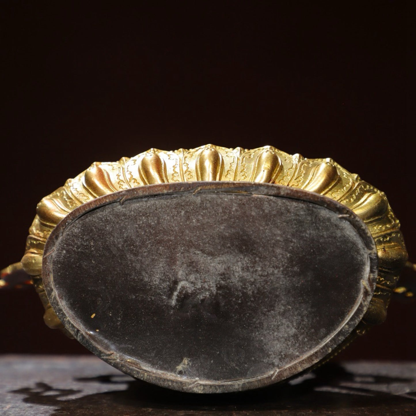 Bronze painted statue of Longevity Buddha