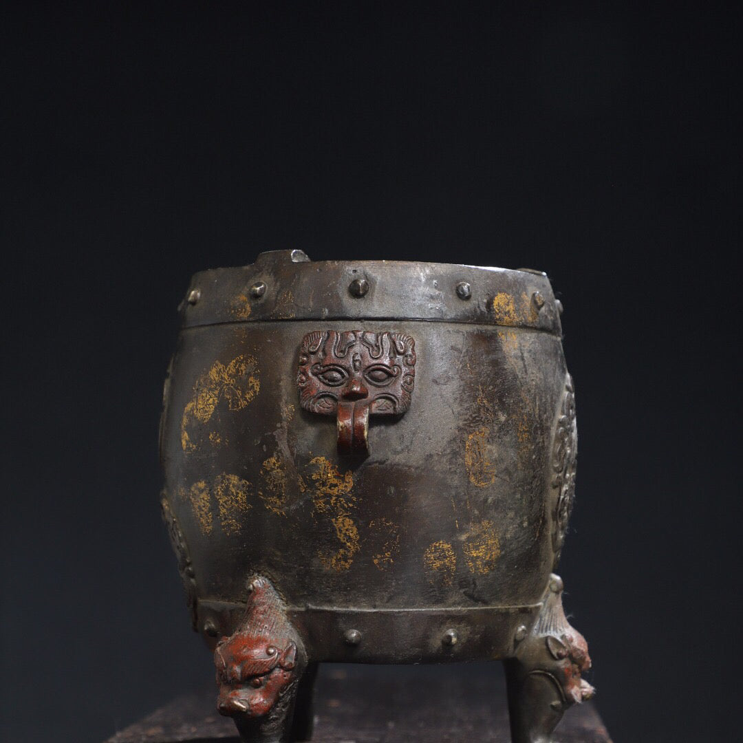 Chinese Antique Fu Charcoal Stove