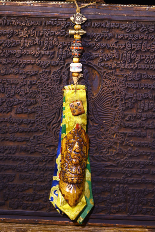 Handmade sewn and carved gabalah fabric pieces