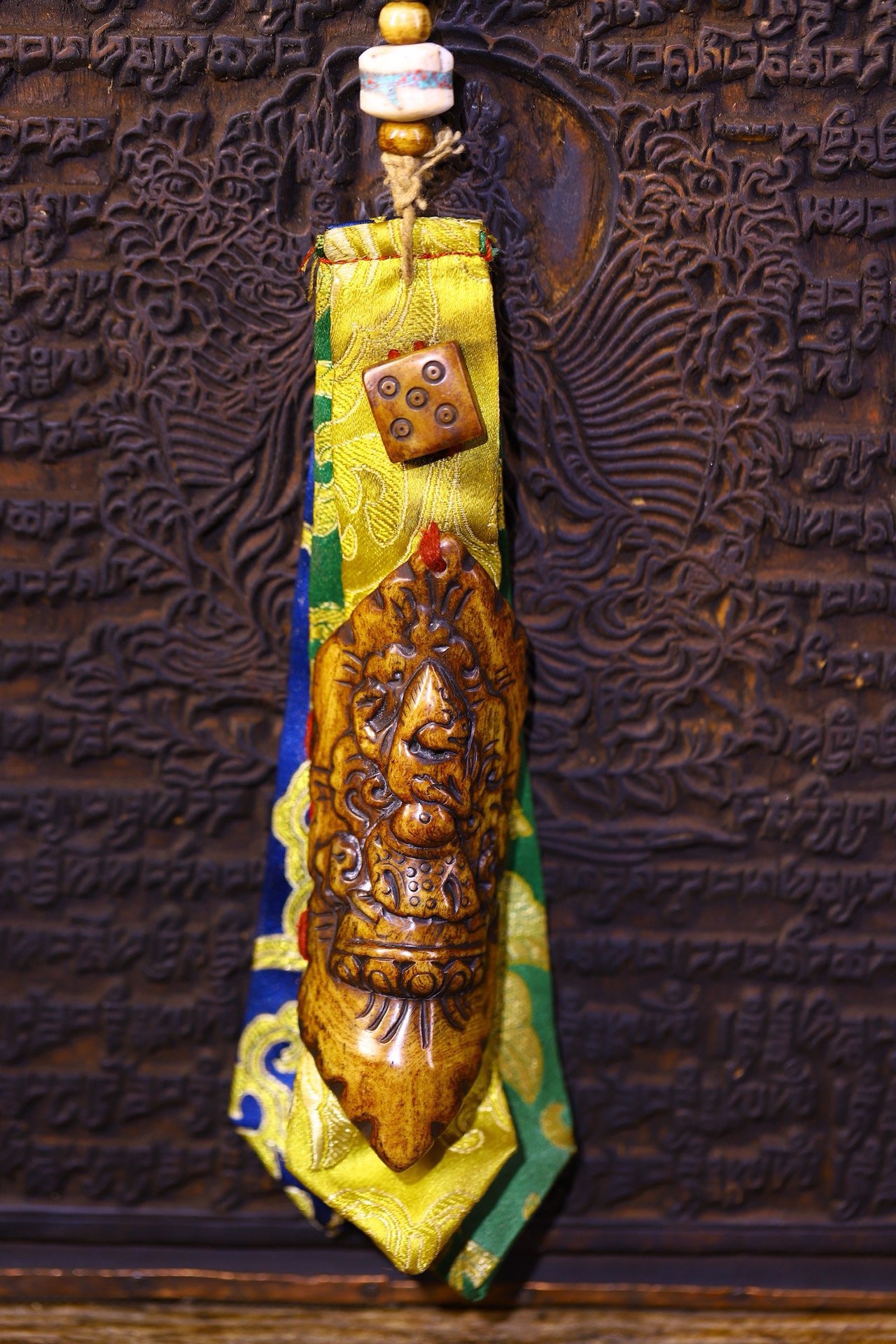 Handmade sewn and carved gabalah fabric pieces