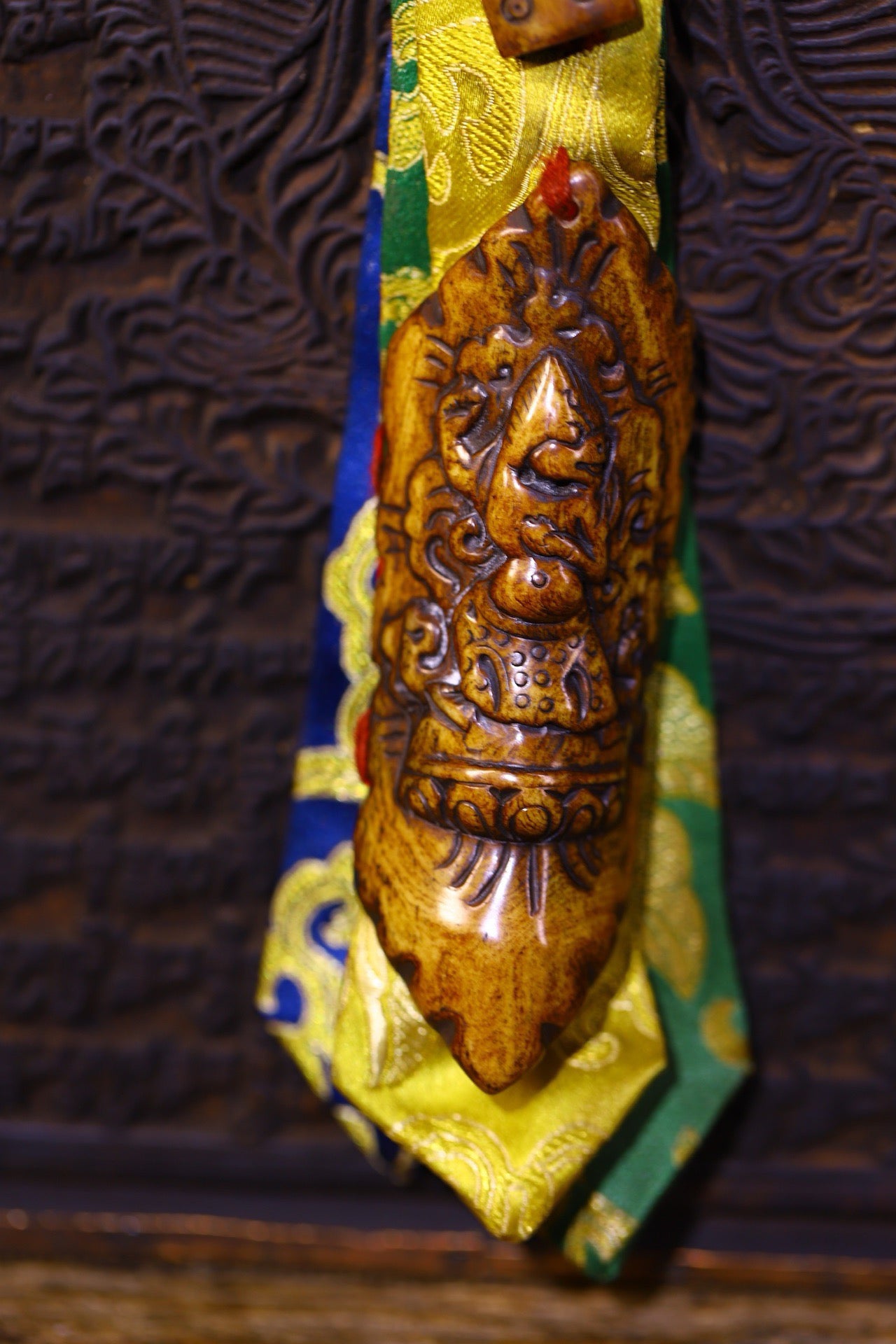 Handmade sewn and carved gabalah fabric pieces