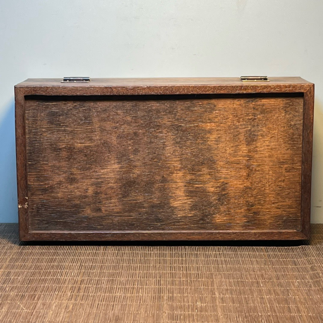 Chinese antique rosewood carved rectangular storage box, jewelry box