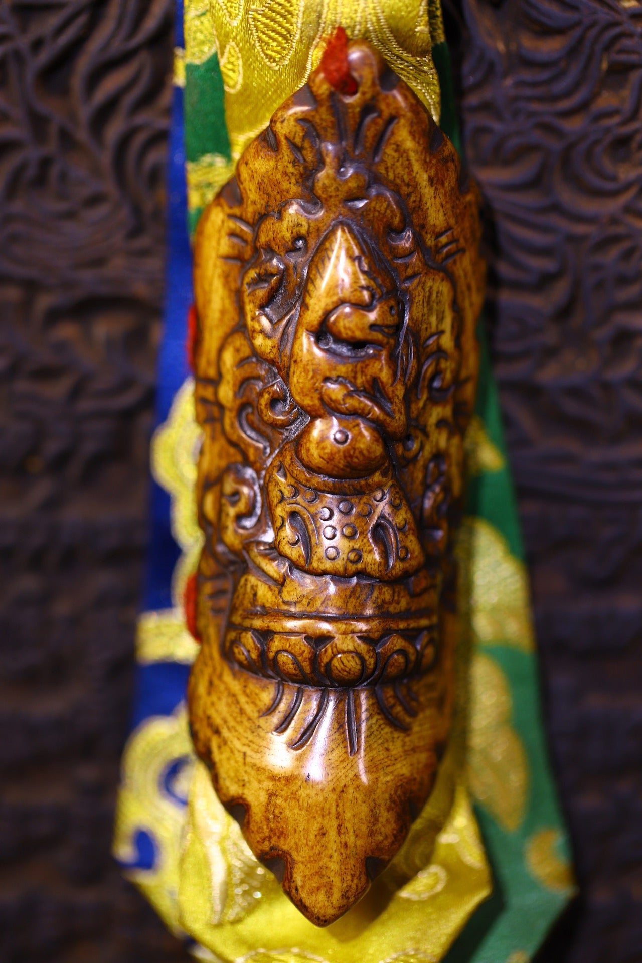 Handmade sewn and carved gabalah fabric pieces