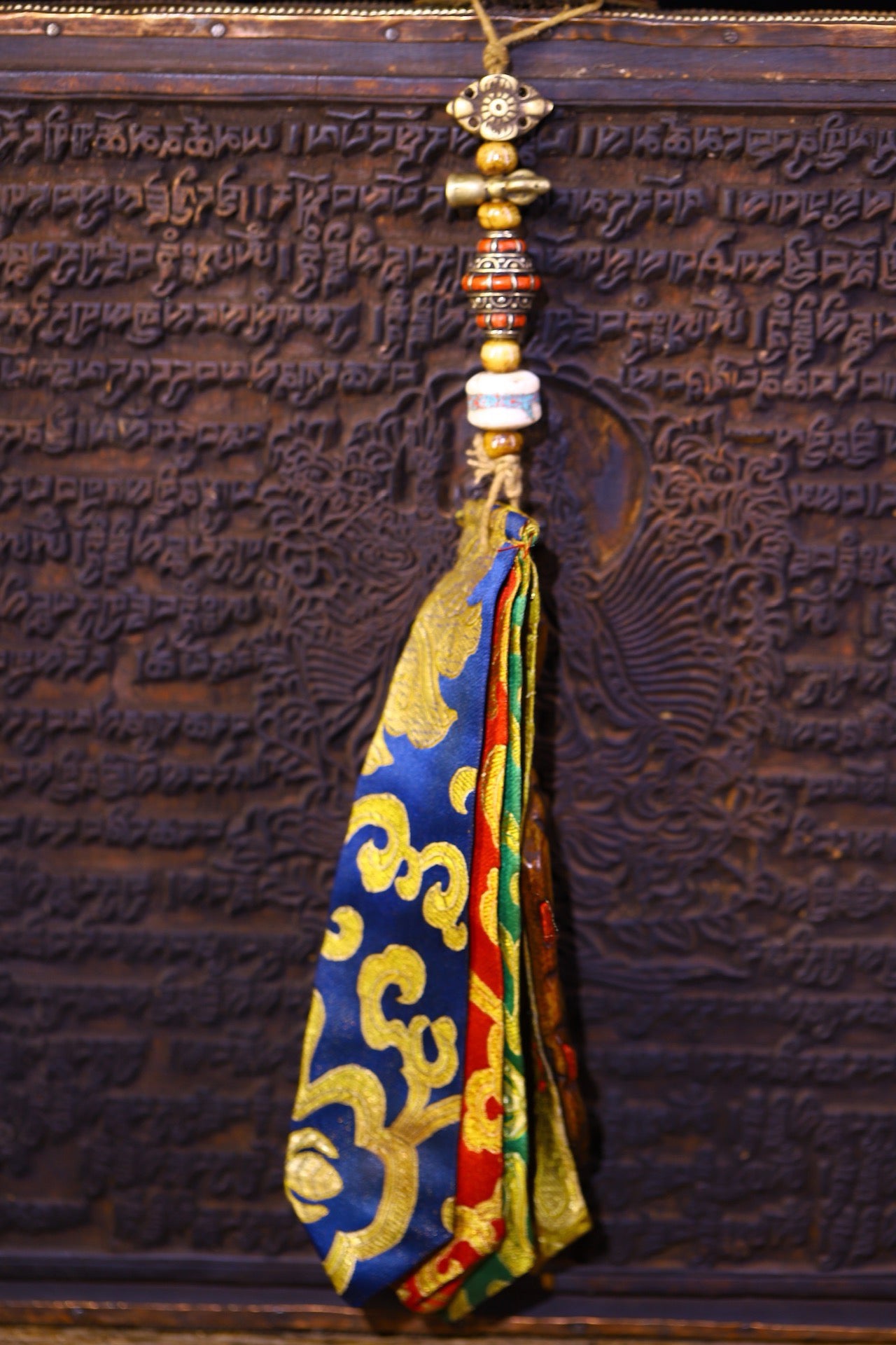 Handmade sewn and carved gabalah fabric pieces