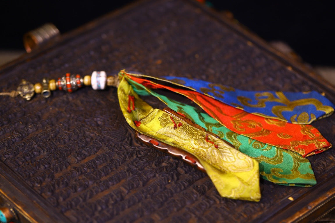 Handmade sewn and carved gabalah fabric pieces