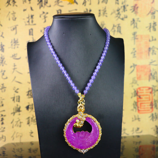 Chinese Antique High Ice [Flower Plaque]