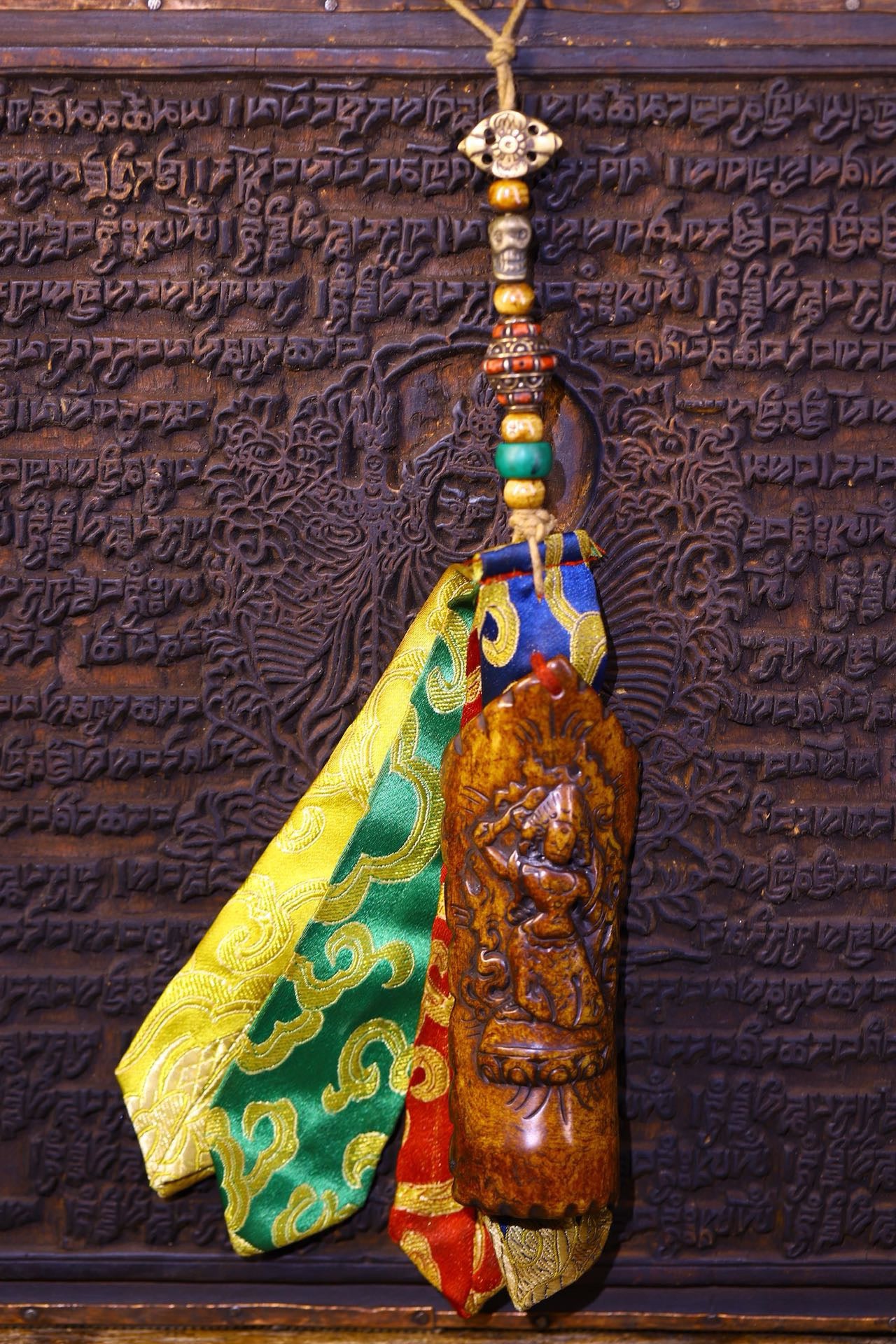 Handmade sewn and carved gabalah fabric pieces