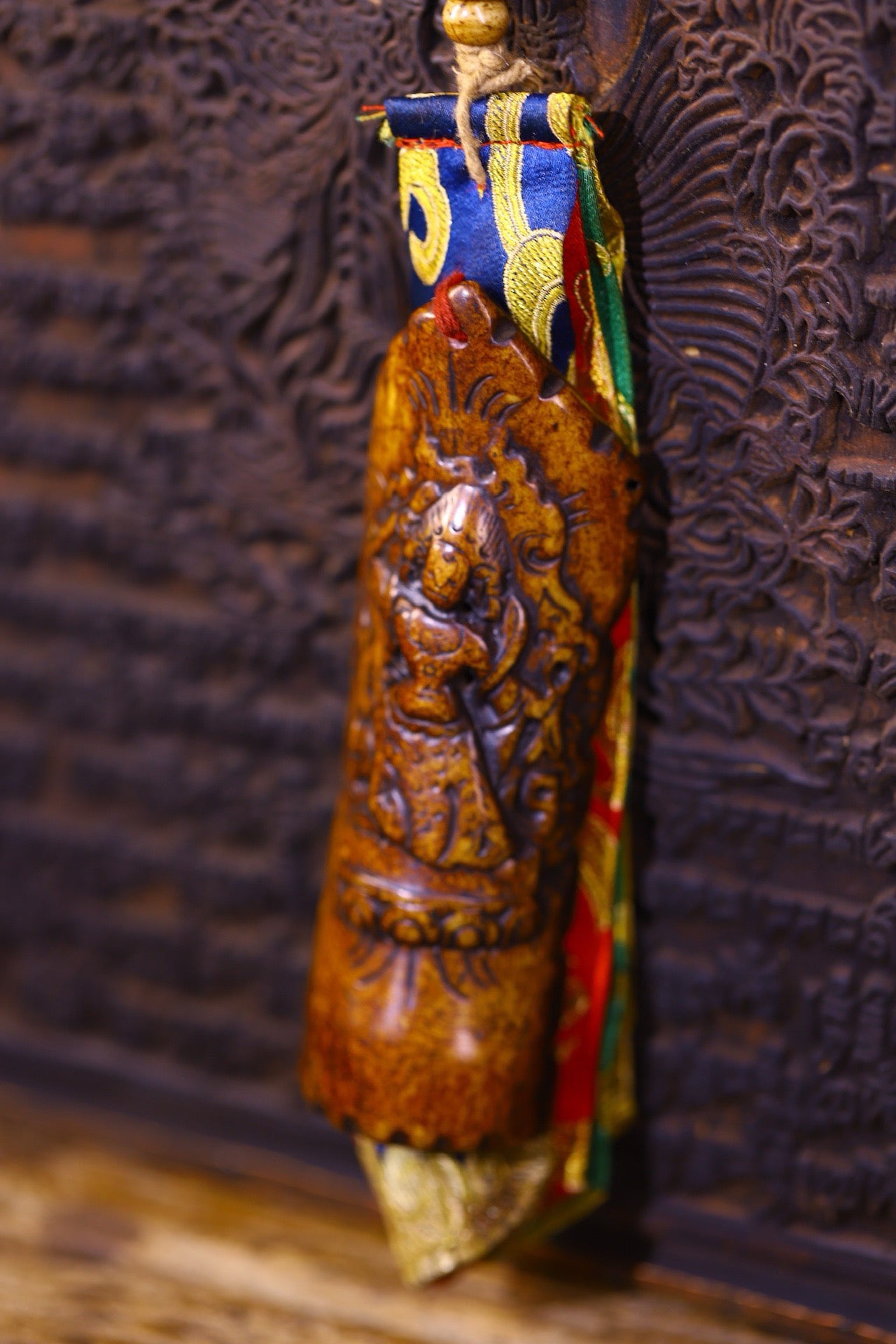 Handmade sewn and carved gabalah fabric pieces