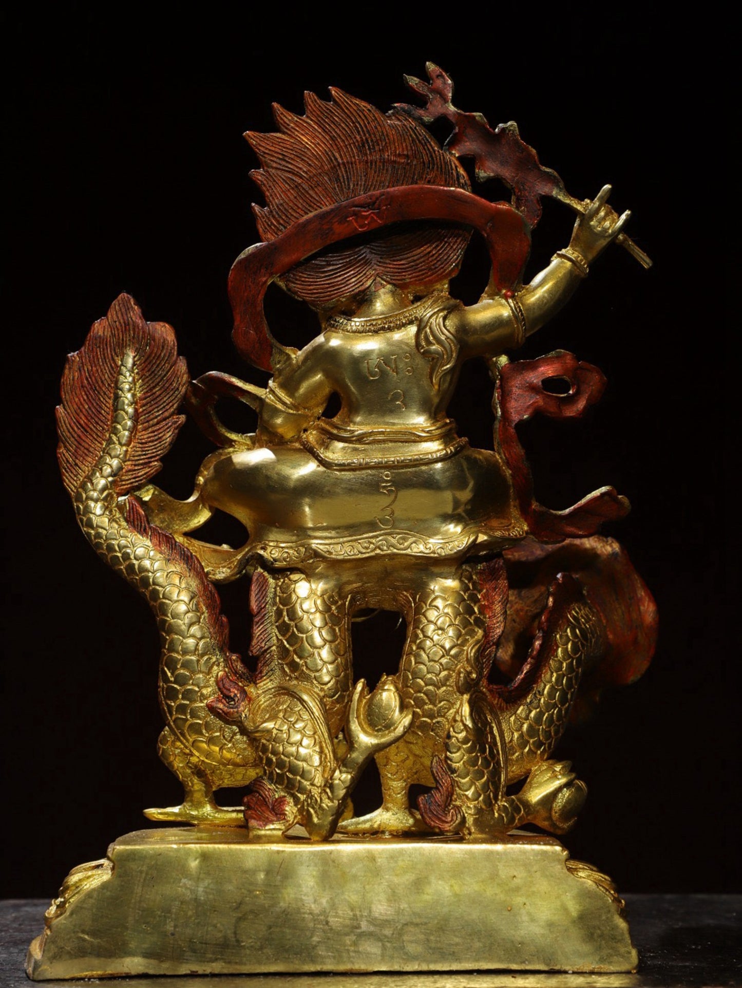 Bronze painted Vajra Buddha statue