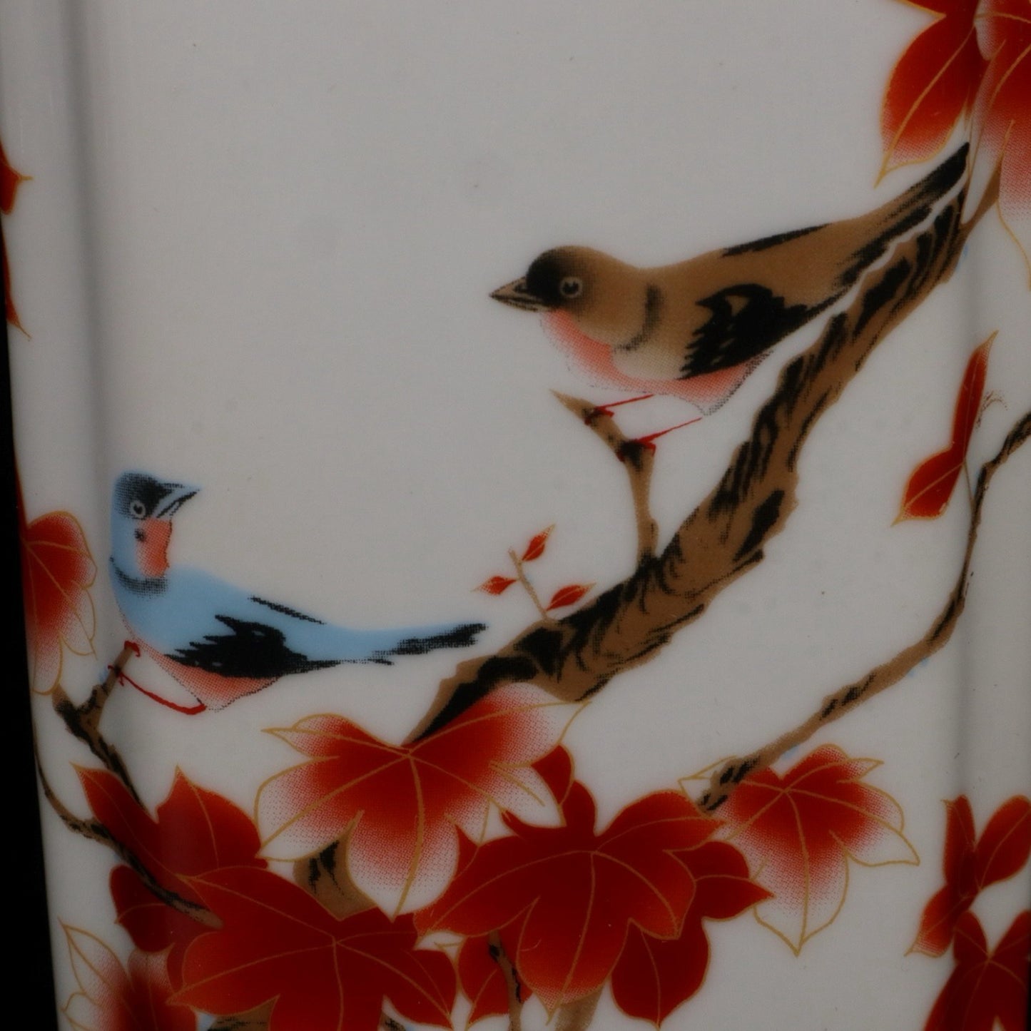 Pink red leaf bird pattern square small hat tube
