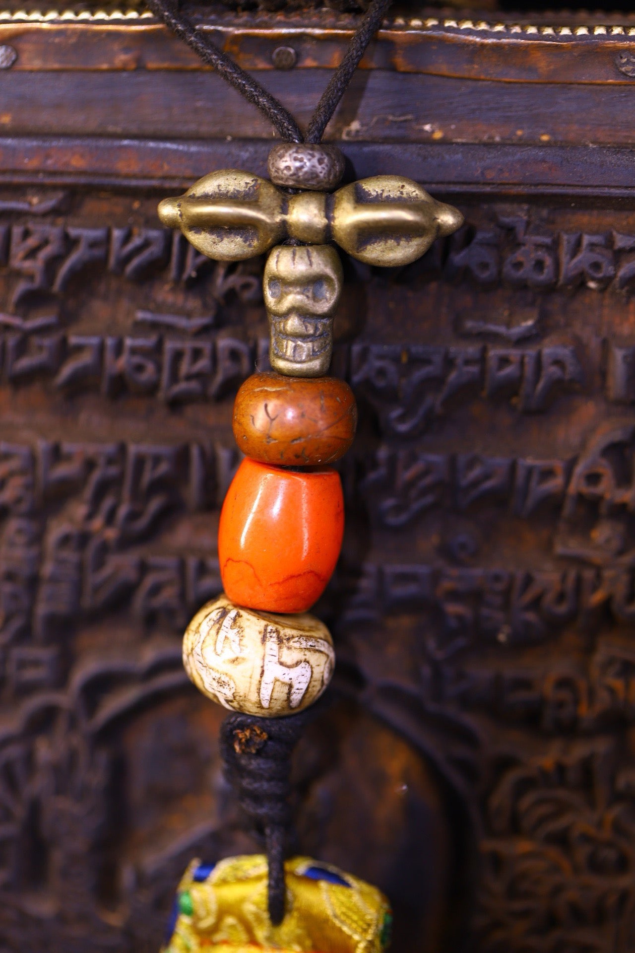 Handmade sewn and carved gabalah fabric pieces