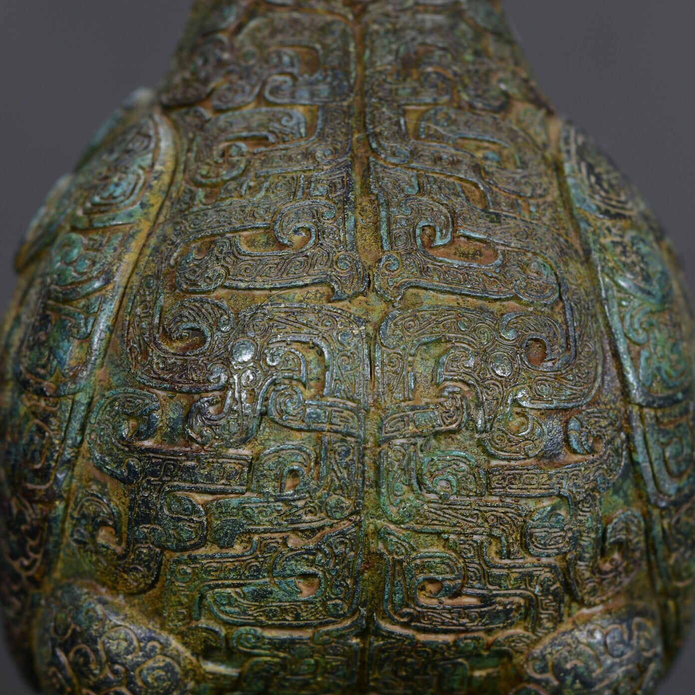 Chinese antique bronze bird statue