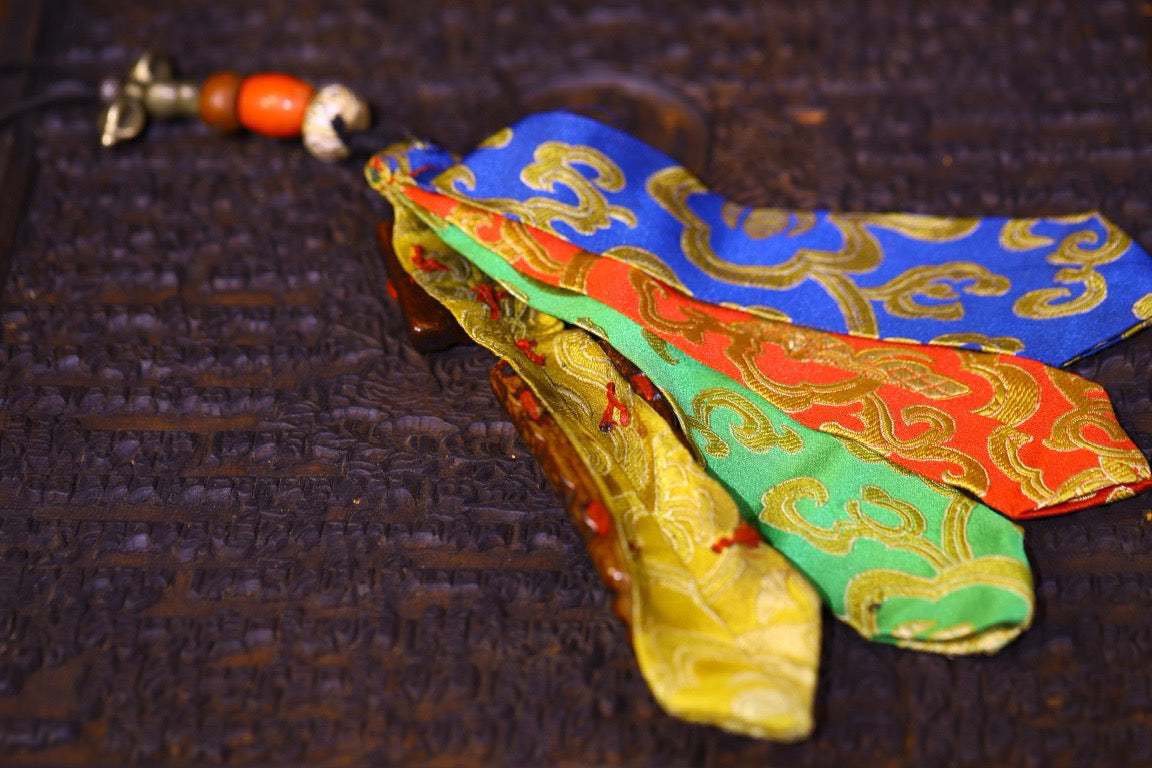 Handmade sewn and carved gabalah fabric pieces