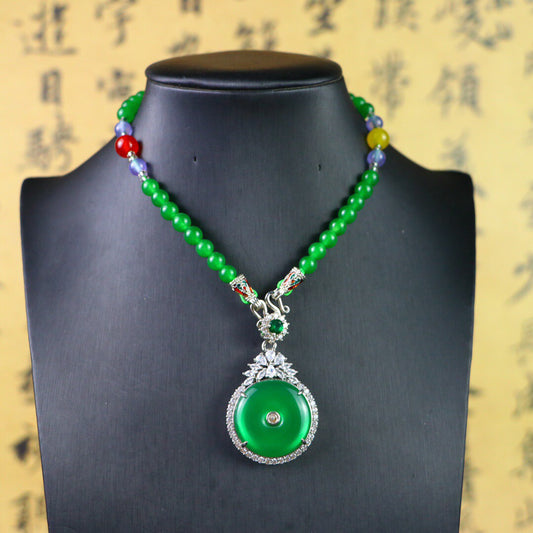 Chinese antique high ice [safety buckle]