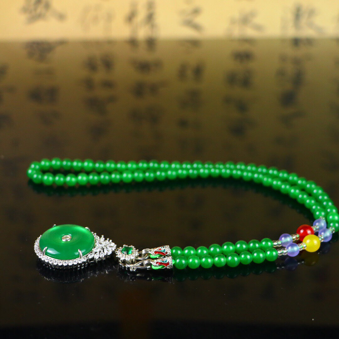 Chinese antique high ice [safety buckle]