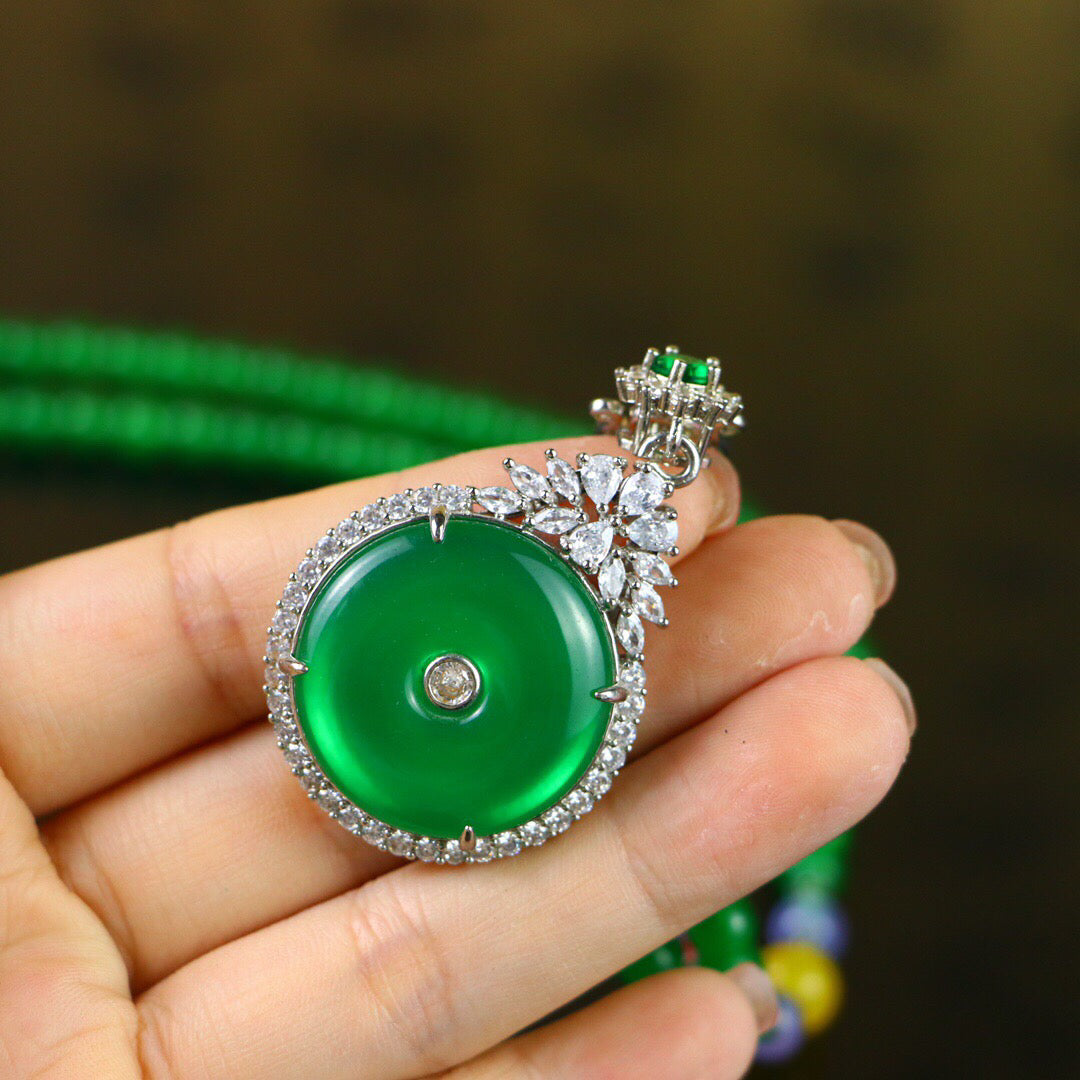 Chinese antique high ice [safety buckle]