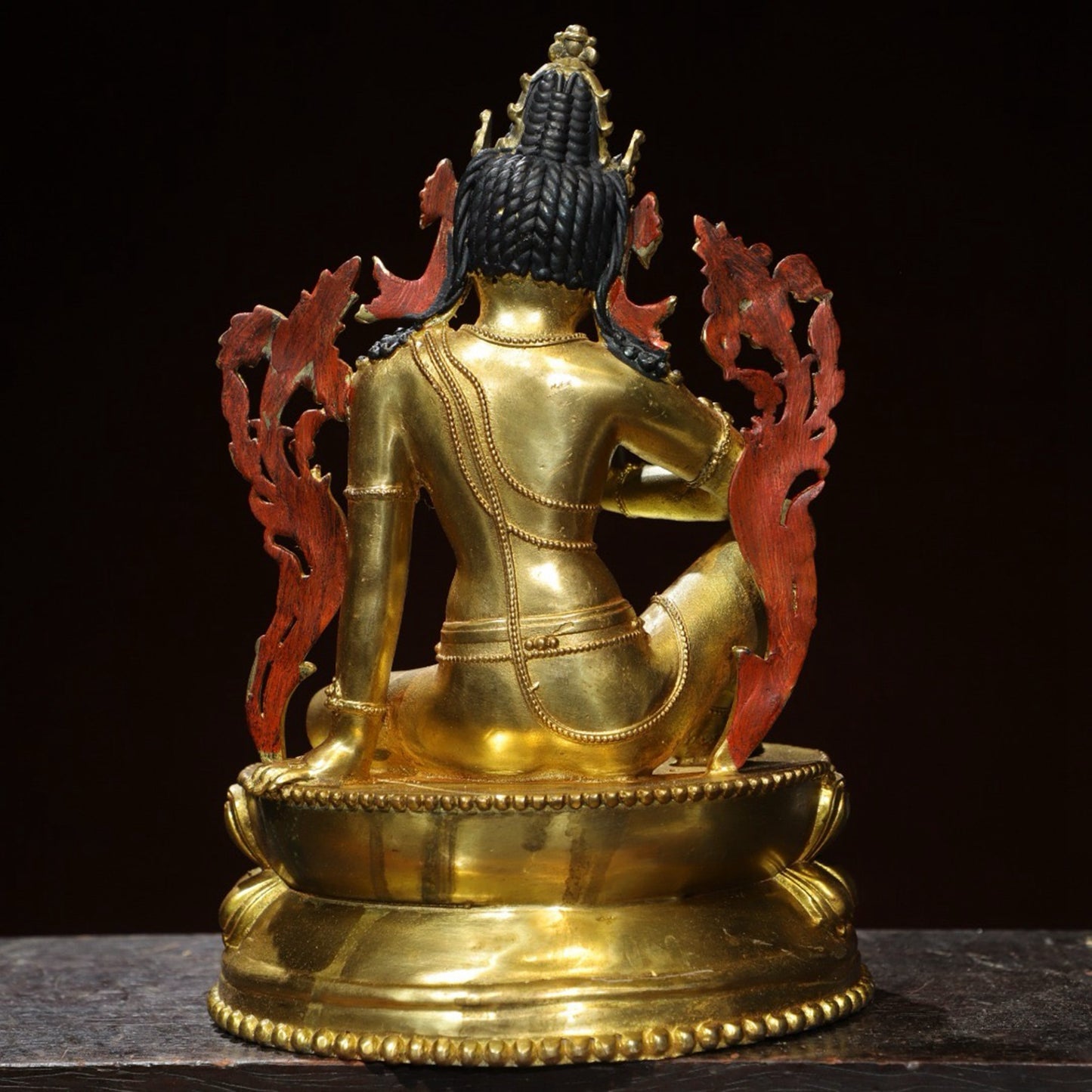 Bronze painted Tara Buddha statue