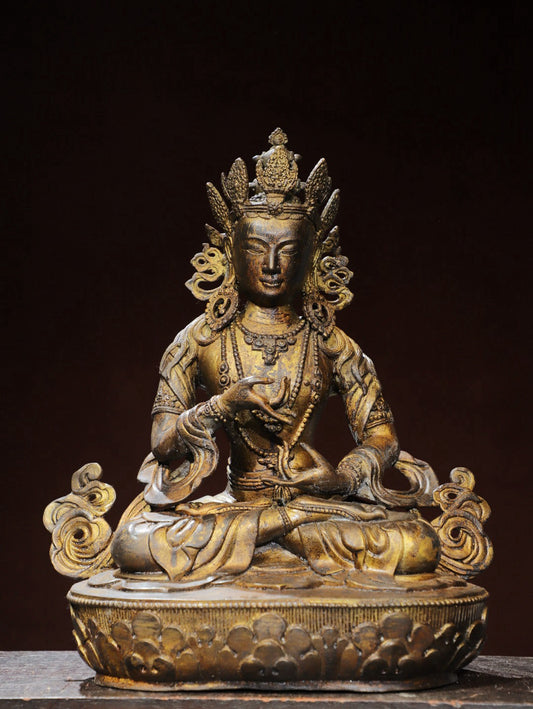 Copper mud gold [Tara] Buddha statue