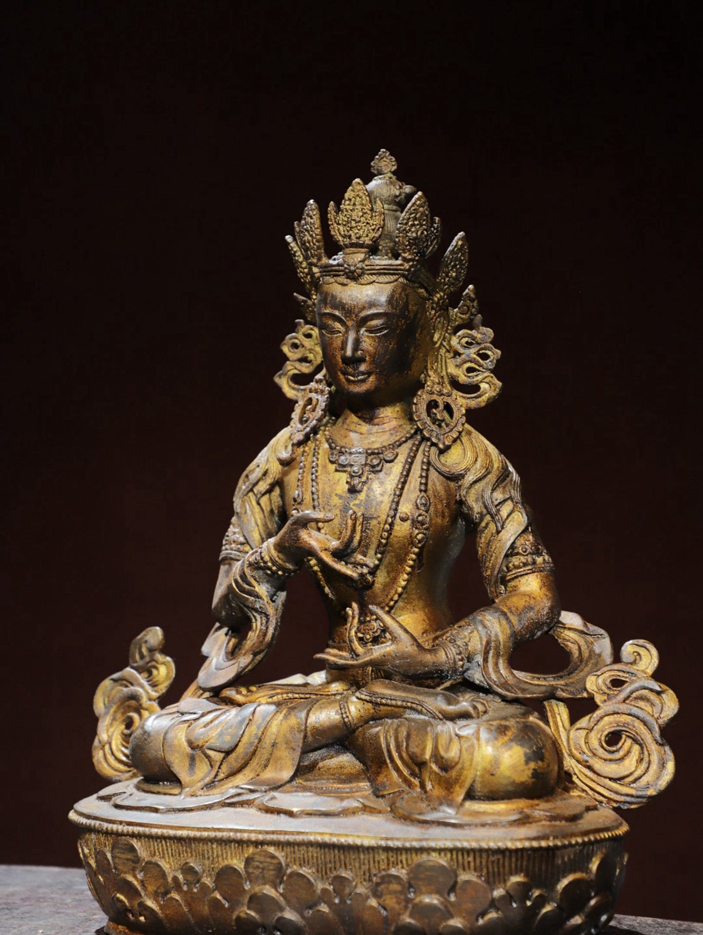 Copper mud gold [Tara] Buddha statue